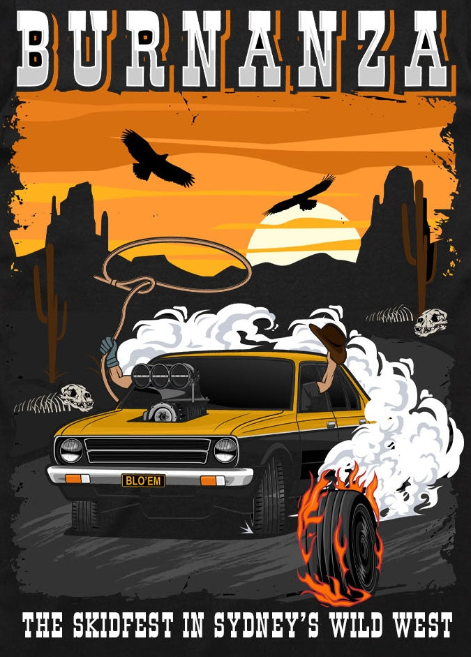 BURNANZA Burnout Masters BLO-EM Official T-Shirt 2025 KIDS!