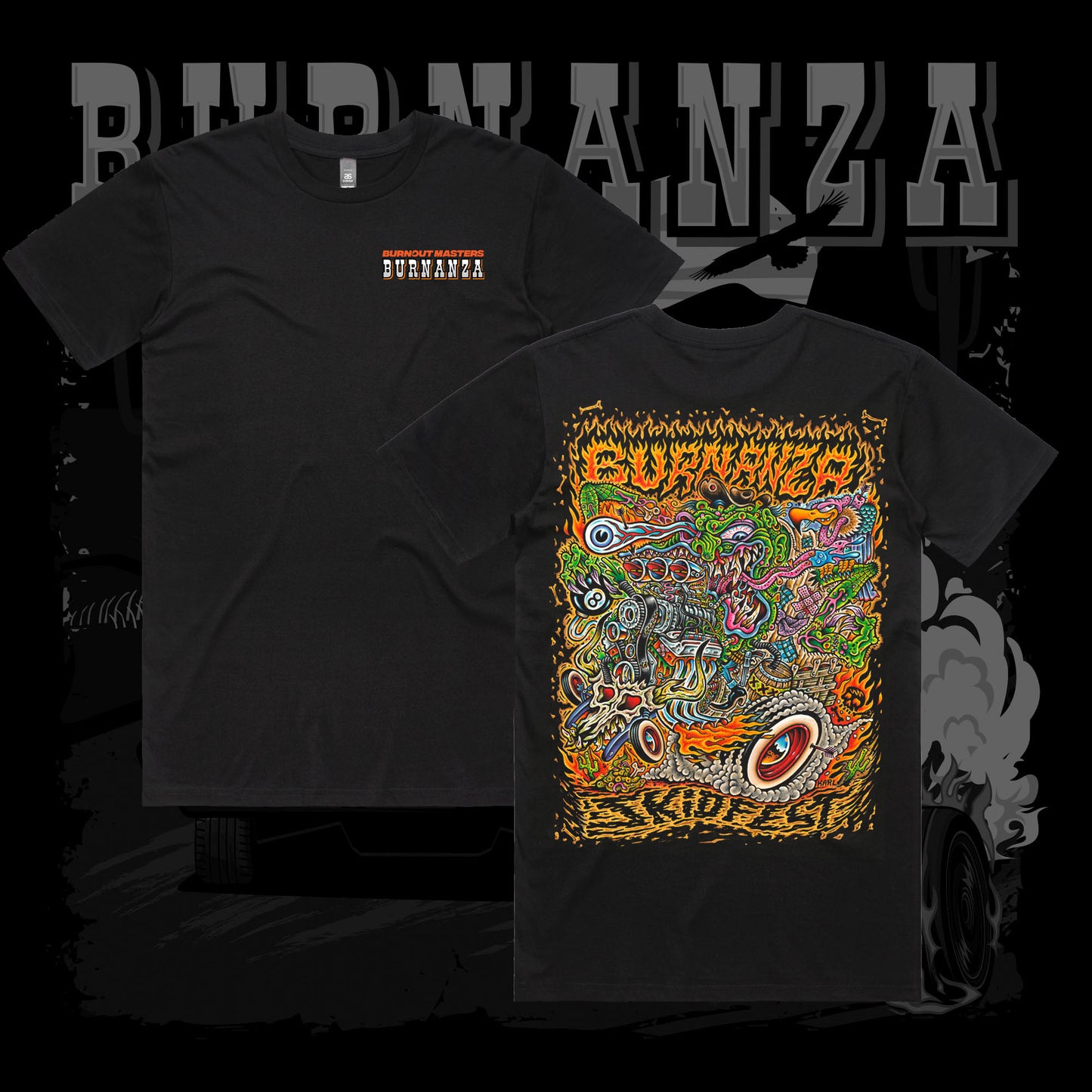 BURNANZA Burnout Masters Badass Official T-Shirt 2025 KIDS!